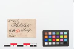 Etiketten zu Bronzeknickfibel (NHMW-PRAE-024221)